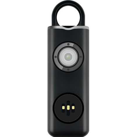 Alarme anti-agression portable/Sirène d'autodéfense 130 dB Noire - alarme de poche (1/5)