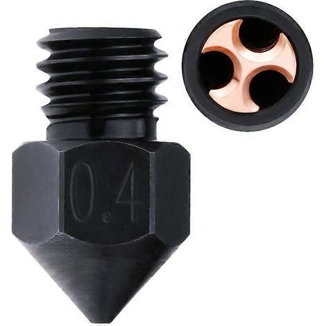 Hochleistungs-3D-Druckdüse aus gehärtetem Stahl 0,4/0,6/0,8 mm für 3D-Drucker, langlebiges und präzises Ersatzteil, kompatibel mit Hochtemperaturfilamenten.