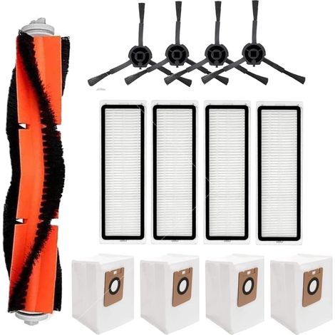 Chuancheng 13 Ersatzteile für Dreame Bot Z10 PRO L10 Plus Staubsauger: Reinigungszubehör, 1 Hauptbürste, 4 Seitenbürsten, 4 HEPA-Filter, 4 Staubbeutel (1/5)