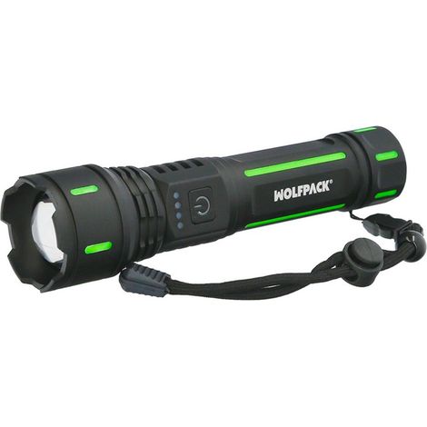 Lampe torche LED portable rechargeable en aluminium 800 lumens (1/5)