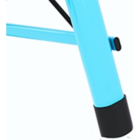 Klappbarer Tritthocker mit 3 Stufen, rutschfest, wasserdicht, Edelstahl, blau, Haushaltsgerät (1/5)