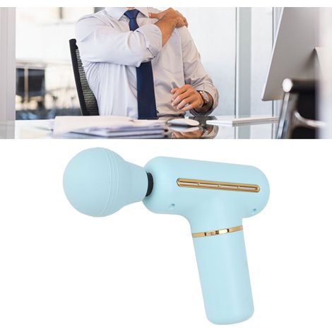 Elektrische Mini-Massagepistole für Fitness und Muskelentspannung, blau (1/5)