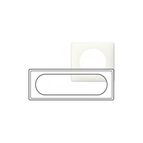 Plaque de finition blanc 6/8modules - LEGRAND - 068636