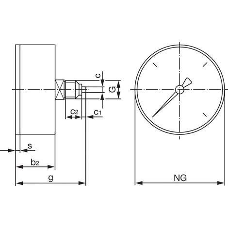 Wilo Manometer 0-6 bar