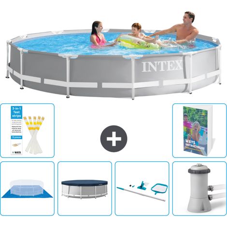 Prism Frame Pool Rund - 366x76 cm - 7-teilig S51