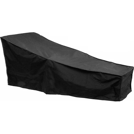 Housse de chaise de jardin extérieur, protection transat solaire, housse de repos pour mobilier patio, couvre-siège lounge résistant, lot de 1, taille standard, beige (1/4)