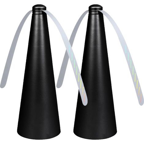 Ventilateur Anti-Mouche, 2 Pièces Répulsif à Pales Extérieur & Intérieur pour Eloigner Les Mouches de la Table, Répellante Moustique Fan pour Maison (1/5)