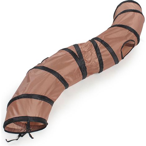 Tunnel Pour Chat - Tunnel De Jeu Intérieur Pliable En Polyester Avec Balle Interactive - Idéal Pour Chaton Et Petit Animal - 1 Pièce (1/5)