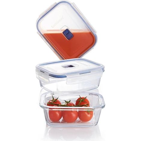 PURE BOX ACTIVE - Set de 3 boites de conservation hermétique, Verre (1/5)