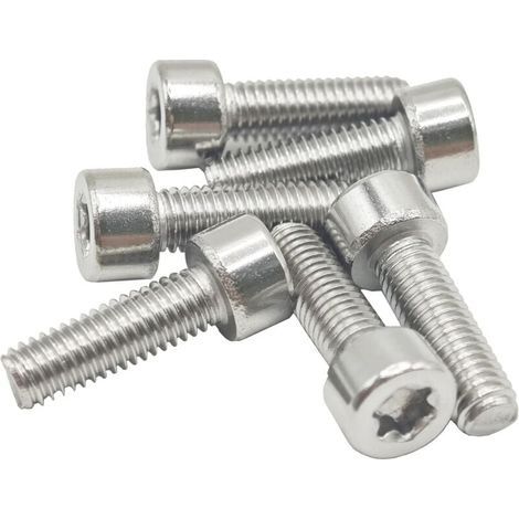6Pcs T25 M5-0.8x16mm boulon vis cannelée pour Stihl FS55 FS110 FS130 FS160 FS180 FS200 FS220 FS240 FS250 Replaces 9022 341 0980 (1/5)