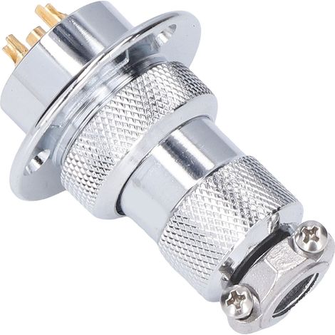 15 connecteurs de prise aviation, plaque à bride ronde, adaptateur de fil métallique 15 A 250 V 25 mm BEM25-3Y (3 broches) (1/5)