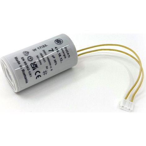 Condensateur 7µF avec connecteur d'origine pour moteur Bubendorff (1/2)
