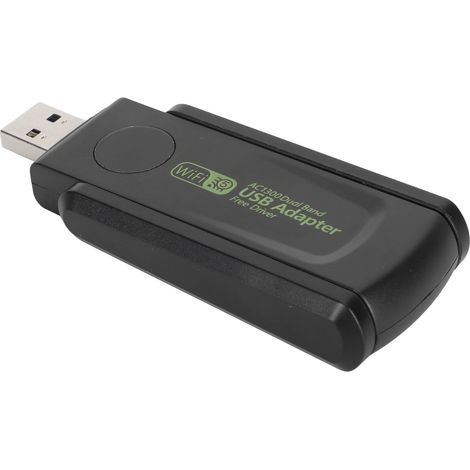 Adaptateur réseau sans fil 1300 Mbps 2,4 GHz/5 GHz double bande avec antenne à gain élevé, adaptateur Wi-Fi USB 3.0 pour PC (1/5)