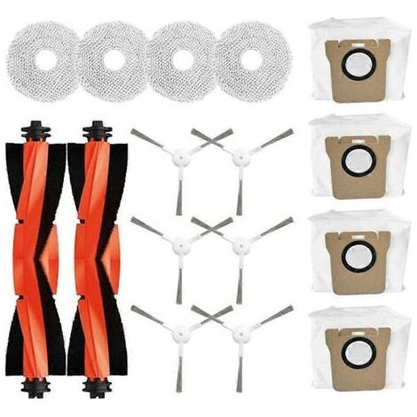 Zubehör für Xiaomi Mijia Omni 2 C102CN, B101CN, B116, X10+ Staubsauger: Hauptbürste, Reinigungstuch, Staubbeutel (1/5)