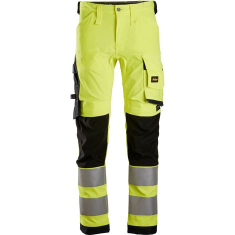 PANTALONE STRETCH CL2 HV ALTA VISIBILITÀ TG. 52 GIALLO