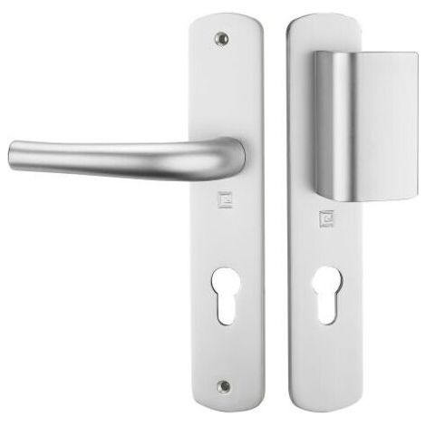 Heracles SALOME HOME Schloss aus silbernem Aluminium, 70 mm Lochabstand (1/4)