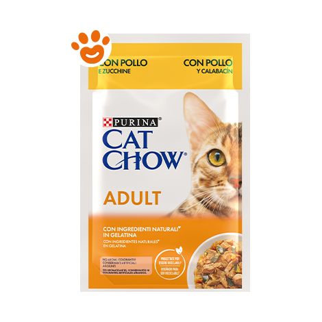 Purina Cat Chow Adult Pollo e Zucchine - Purina Cat Chow Adult Pollo e Zucchine - Bustina Da 85 Gr (1/5)
