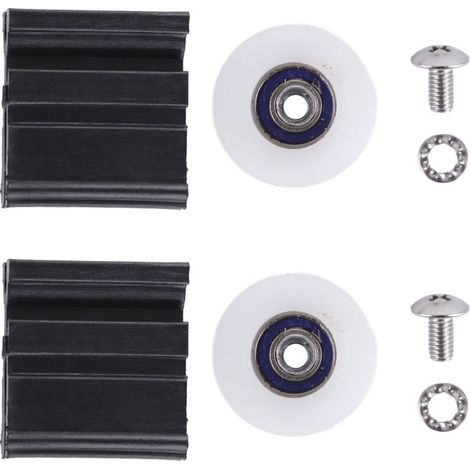 Kit de roulettes de porte de serre haut de gamme - Roues de rechange, pièces et quincaillerie pour hall d'entrée - Accessoires de haute qualité pour portes coulissantes sans effort (1/4)