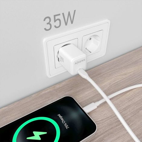 Cargador de Pared Aisens Blanco (1 unidad)