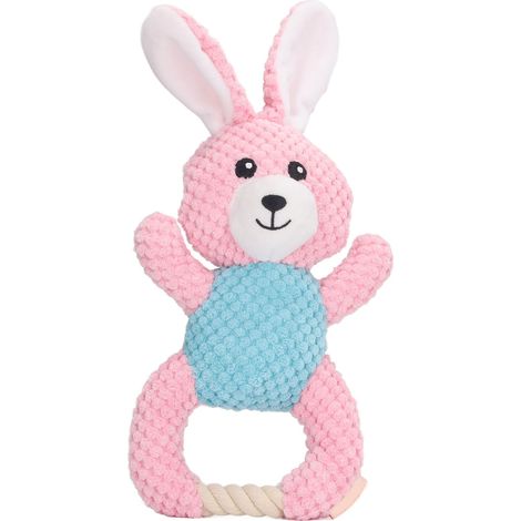 Jouet chien couineur en peluche nettoyage dentaire interactif lavable animal mignon jouet à mâcher pour grands petits chiens Type 1 (1/5)