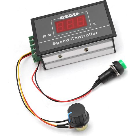 DC 6–60 V, 12 V, 24 V, 36 V, 48 V, 30 A PWM-Gleichstrommotor-Drehzahlregler mit Start-Stopp-Schalter (1/5)