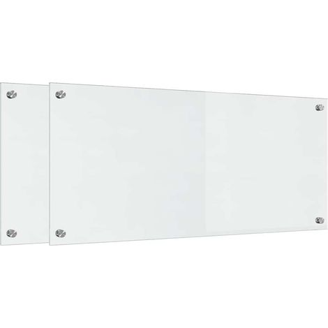 Salpicadero de cocina 2 pcs Transparente 90 x 40 cm vidaXL