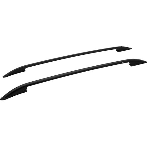 TURTLE kompatibel mit Nissan Qashqai +2 (J10) 2008-2013 Dachreling Crown Schwarz (1/5)