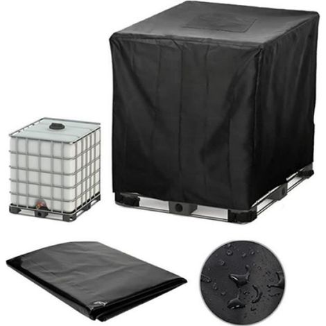Housse de protection - Bâche IBC 1000 L - Étanche - Film UV - Avec fermeture éclair (1/4)