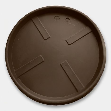 Soucoupe ronde d'extérieur Grande - Marron