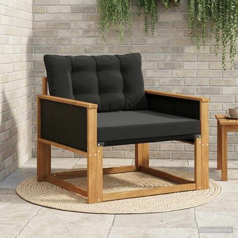 Teenpull – Outdoor-Sofagarnitur Massives Akazienholz und Textilene Natur (1/5)