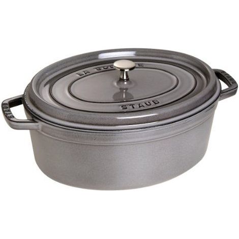 Staub Mini-Ovale Cocotte Grau Graphit 11 cm (1/2)