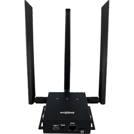 Routeur Wi-Fi 4G USB-C 300 Mbps, port unique, carte réseau LTE CPE Wi-Fi à gain élevé avec 3 antennes, pour PC/ordinateur portable, prise US. (1/5)