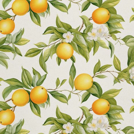 Tela decorativa para exteriores Oxford - Frutas cítricas - DX2407 (1/5)