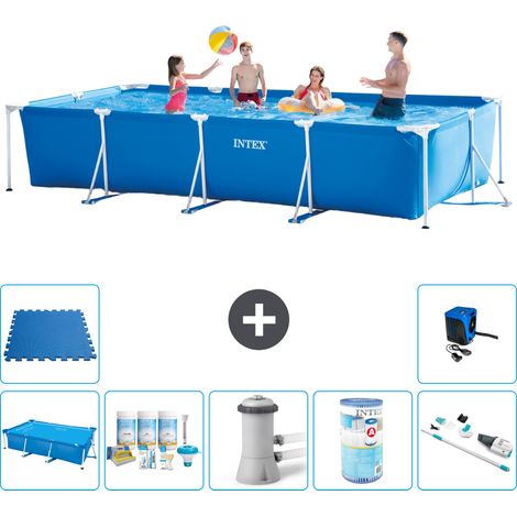 Intex Piscina con struttura Rettangolare - 450x220x84 cm - 7-pezzi  S30330 (1/5)