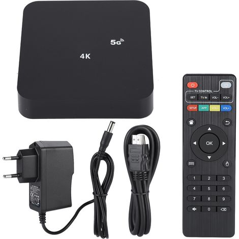 Smart TV Box WIFI TV Box SetTop Box HDMI Media Player für MXQPROH31+8G 110-240V (EU-Stecker)