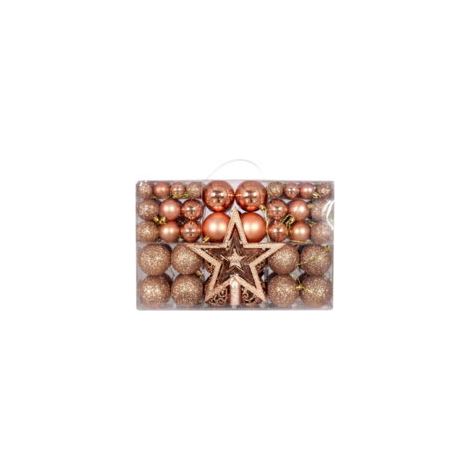 Palline decorative natalizie, 101 pezzi, decorazioni per albero di Natale, palline infrangibili da appendere, set regalo assortito per decorazioni di matrimoni e feste - Crezuo