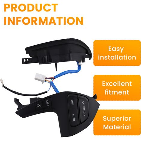 84250-0E220 is suitable for the multi-function steering wheel buttons of Toyota Highlander. (1/5)