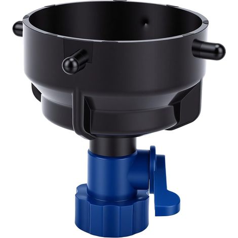 Sewer Pipe Flushing Plug with Integrated Flow Control Valve, Bayonet Cleaning Cover, 3/4" Internal Thread, 3" Wastewater Connection (1/5)