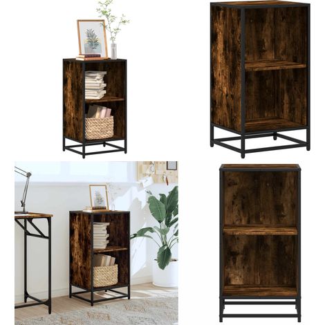 vidaXL Bücherregal Räuchereiche 40x35x76 cm Holzwerkstoff (1/5)