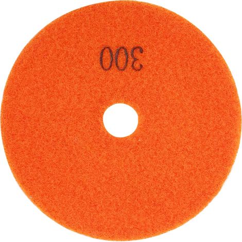 Lot 4 disques polissoirs diamant 100mm pour granit marbre, pad de ponçage humide 300, outil professionnel. (1/5)