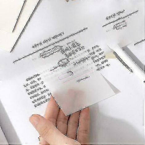Bloc de 100 notes adhésives transparentes et imperméables (1/5)
