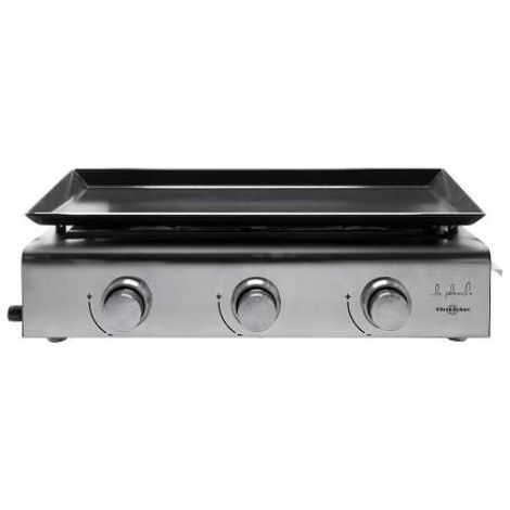 Plancha gas VITROKITCHEN acero inoxidable 3 fuegos PG310IB