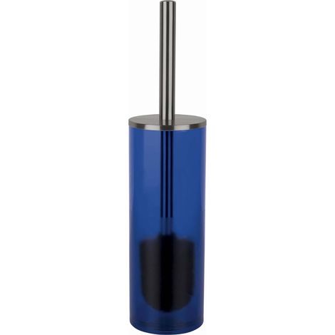 Brosse à WC en Acrylique Transparent, Design Élégant et Pratique, Idéale pour Salle de Bain, Facile à Nettoyer, Couleur Bleu Marine, Taille Standard (1/5)
