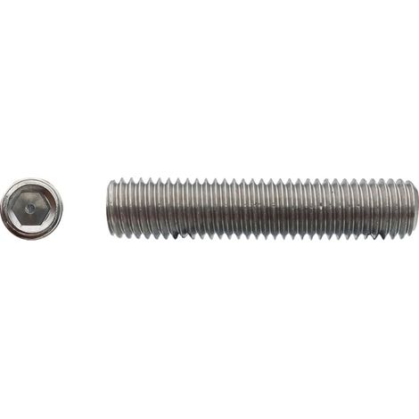 Vis sans tête à bout cuvette six pans creux (STHC) Inox A2 - 5 x 40 mm - BIVI