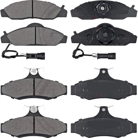 KIT PASTIGLIE FRENO ANTERIORI E POSTERIORI compatibile con DAEWOO KORANDO (KJ) / PASTIGLIE FRENANTI AUTO OEM FDB1156 FDB1737 FDB600,FDB1336 FDB1157 / SOSTITUZIONE DIRETTA / BASSA POLVERE / SILENZIOSO