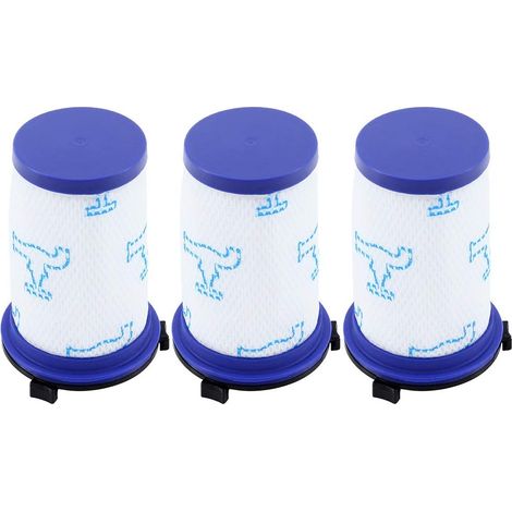 3 filtri di ricambio per aspirapolvere Rowenta Air Force 360 RH9051WO RH9057WO RH9059WO RH9081WO RH9086WO e Tefal Air Force 360, accessori di ricambio alternativi a ZR009001