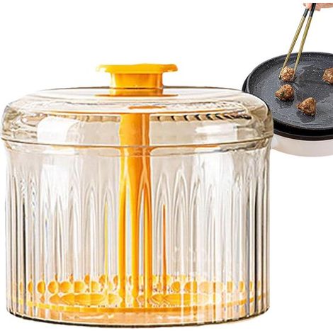 Prensa para albóndigas: herramienta para prensar 5 albóndigas,recipientes transparentes para congelar carne,utensilios de cocina (1/5)