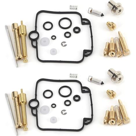 Carburador GS500E, kit de conversión de carburador de motocicleta, 2 juegos de kit de reparación de conversión de carburador, accesorios de mantenimiento con piezas de sellado de repuesto (1/5)
