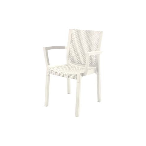 POLTRONA PANAREA CONFORT RATTAN BIANCO