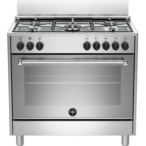 Bertazzoni La Germania AMN965EXV Americana Cucina a Gas 90 cm 5 Fuochi Forno Elettrico Multifunzione 117 L Classe A (94x90x60 cm) colore Acciaio Inox (1/5)